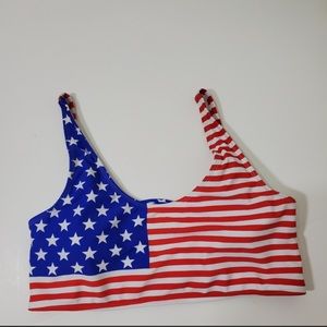 Xhilaration American flag bikini top